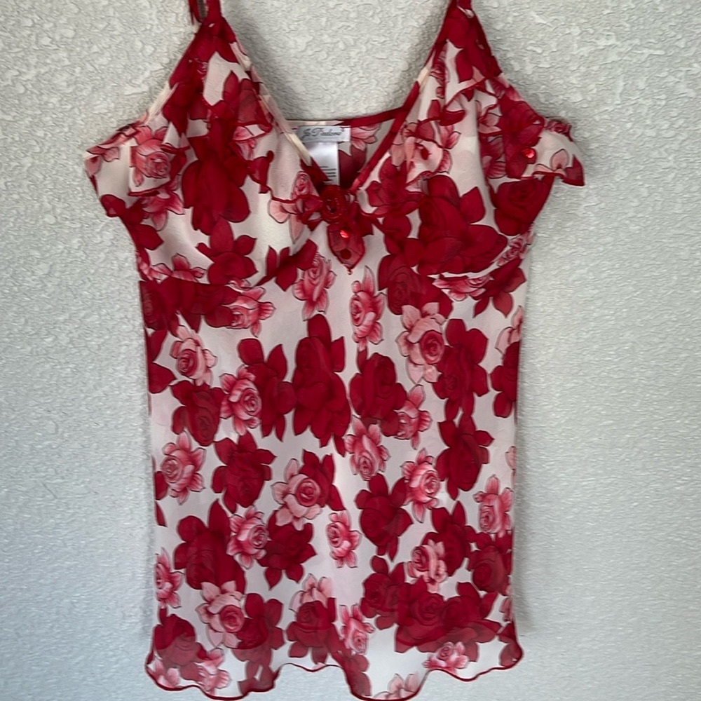 Je Tadore Rose Camisole Size S